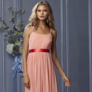 NWT WTOO Size 8 Coral Bridesmaid Dress